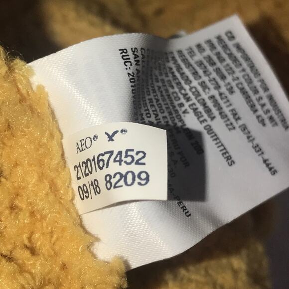 American Eagle Outfitters Mustard Yellow Pullover Cable Knit Sweater Size XS - Picture 8 of 14